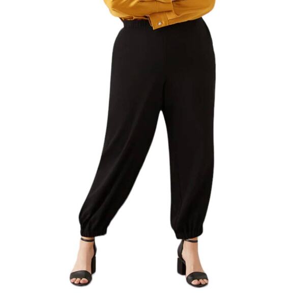 Karen Kane pants ankle pullon jogger black size 3X - Picture 1 of 5